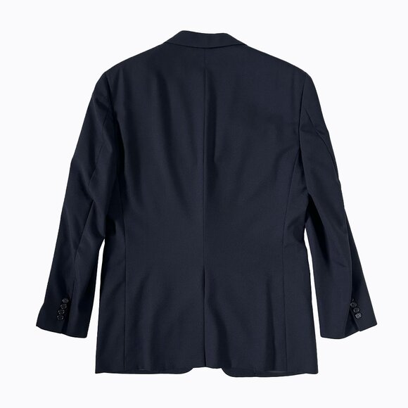 2PC SUIT Hickey Freeman Navy Blue Men's Wool Classic Blazer Jacket Pants 42R - Picture 3 of 12